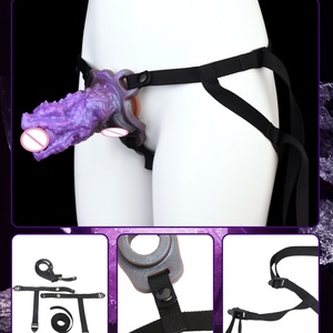 SHAZ Funda para Pene con Cabeza de Dragón Monstruosa, Strapon con Cinturón, Anillo para Pene, Fundas para Retrasar la Eyaculación, Juguetes Sexuales para Parejas - Product Image 5
