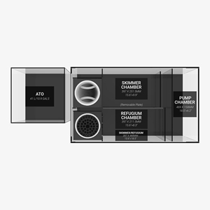 Grand Aquarium marin en verre Ultra blanc de 6 pieds 200 gallons avec armoire de support et puisard - Product Image 6