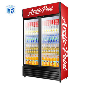 ثلاجة عرض عمودية قائمة، فريزر عرض تجاري، ثلاجة عرض للسوبر ماركت، تبريد عرض بـ 2 أو 3 أبواب - Product Image 2