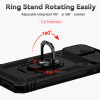 Coque de téléphone antichoc anti-chute avec anneau et support magnétique pour iPhone XR