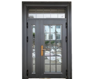 Puerta Corredera de Vidrio para Tienda Comercial con Marco de Acero a Medida, Puerta de Entrada Corredera de Vidrio - Product Image 1