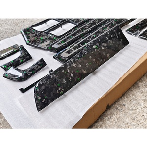 Nuevo Kit Interior de Fibra de Carbono Forjada con Patrón 2017-2023 para Panel de Control Central, Reposabrazos y Decoración de Actualización/Modificación Panamera - Product Image 6