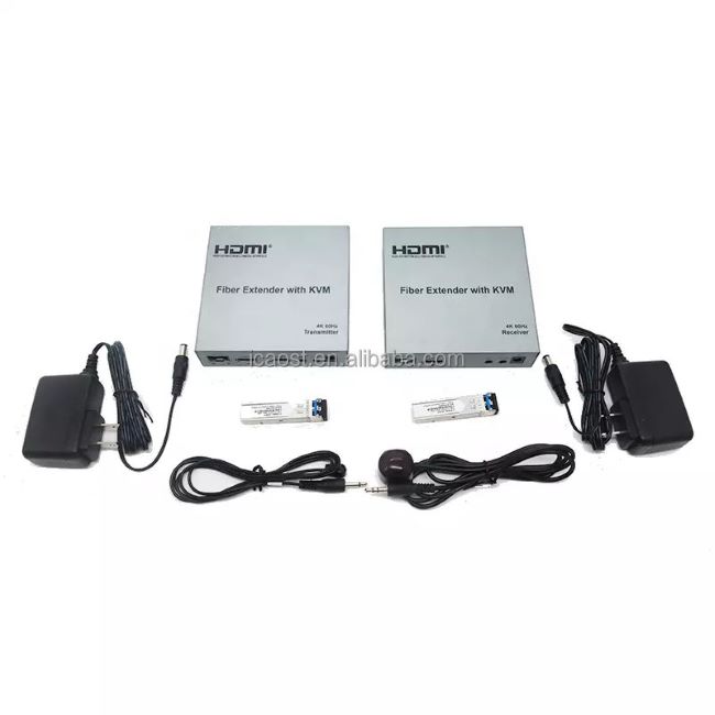 Оптоволоконный удлинитель HDMI на большие расстояния по заводской цене от производителя, 20 км, оптоволоконный 4K 60 Гц с расширителем клавиатуры и мыши HD