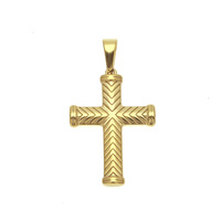 Collier pendentif croix motif Hip Hop en acier inoxydable pour homme, chaîne cubaine tendance et originale