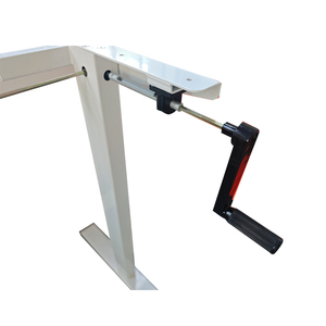 Manivela manual de altura ajustable, mesa de ordenador de pie, Control manual, manivela, soporte para sentarse, marco de escritorio de oficina - Product Image 4