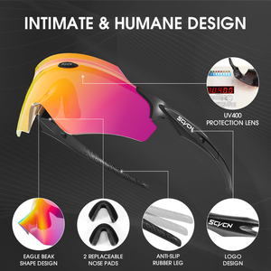 SCVCN polarisé <span class=keywords><strong>UV400</strong></span> lunettes de soleil pêche randonnée <span class=keywords><strong>ski</strong></span> conduite cyclisme lunettes hommes femmes sport lunettes vtt lunettes de soleil lunettes - Product Image 2