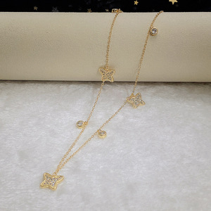 Collar con Colgante de Mariposa Estilo Hada para Mujer, Cadena de Clavícula Dulce y a la Moda - Product Image 3