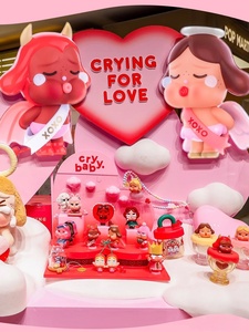 POP MART Officiel Crybaby Crying for Love Series Blind Box - Lot de 12 figurines en vinyle scellées, boîte mystère, vente en gros - Product Image 5