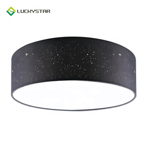 LUCKYSTAR Hot Sale Fixtures Round Fabric <strong>Shell</strong> Lamp 22W CCT IR LED Ceiling Lighting for Smart Home <strong>Light</strong> - Product Image 2