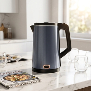 Bouilloire en acier inoxydable 2L 1500W, bouilloire à thé, rotation à 360 degrés, pour usage hôtelier, capacité de 2,0L pour les grandes familles et le thé - Product Image 5