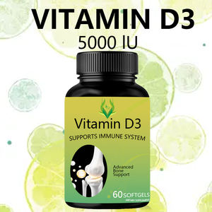 Venta caliente 5000IU Vitamina D3 Softgels Soporte Absorción Sistema de inmunidad para Mujeres Hombres Suplemento de vitamina D3 - Product Image 3