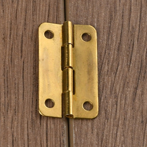 Charnière de meuble 30x17mm en fer, montage en surface, style rustique, pour boîte en bois, sac à bagages - Product Image 4