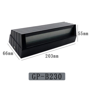 Lampe LED de surface 10W IP65 étanche noire et blanche pour mur, marche, jardin, allée extérieure, escalier, villa - Product Image 4