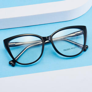 Montures de lunettes pour enfants Butterfly Cat Eye TR23003 49-17-121, légères, protection contre la lumière bleue, monture complète, lentilles AC - Product Image 1