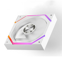 Ventilador de Radiador de Alta Velocidad Ultra Silencioso ARGB para Computadora, de 4 Pines + 5V 3 Pines, para Ensamblaje de Bloques