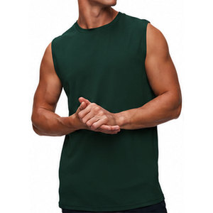 Camiseta sin Mangas Moderna y Elegante para Hombre, Mezcla de Algodón Transpirable, Perfecta para el Gimnasio, Ropa Deportiva, Camiseta sin Mangas para Hombre - Product Image 1