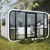 Conteneur d'expédition en acier préfabriqué moderne de 20 pieds/40 pieds pour la maison populaire Apple Cabin Outdoor Mobile Studio Office Pod House Bedroom