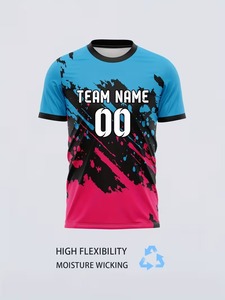 Nuevas camisetas de cuello redondo, producidas por una fábrica de uniformes deportivos, se pueden personalizar.F10 - Product Image 5