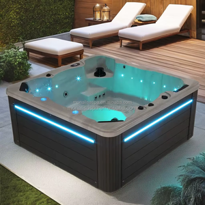 Vasca Idromassaggio da Esterno <span class=keywords><strong>Monalisa</strong></span> per 6 Persone, Moderna Vasca da Bagno Autoportante in Acrilico - Product Image 6