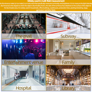 Kỹ Thuật Số Ánh Sáng <span class=keywords><strong>Meter</strong></span> Độ Sáng Tester Lux UV Đo Bức Xạ Lux <span class=keywords><strong>Meter</strong></span> LCD Illuminometer Quang Kế Độ Sáng Tester AS803 <span class=keywords><strong>Luxmeter</strong></span> - Product Image 6