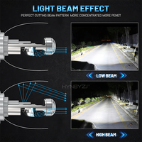 HYNBYZJ OEM H4 Ampoule Projecteur Phare De Voiture Auto Lampe 5202 H15 Csp Voiture Led Laser Phare Canbus avec Projecteur Mini Lentille led