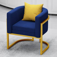 Fauteuil de salon haut de gamme en velours artistique, idéal pour la détente, chaise de canapé pour salon