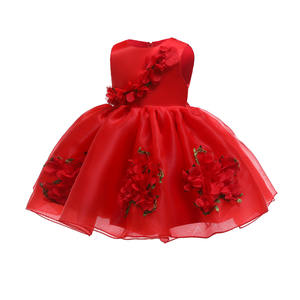 Vestidos de Verano Exclusivos al por Mayor para Niñas, Ropa Infantil con Volantes, Vestidos de Princesa con Flores para Fiestas de Cumpleaños, para Bebés de 0 a 3 Meses - Product Image 5