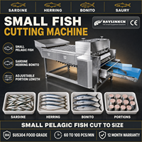 Petits Poissons Portionneuse Professionnelle de Poisson SUS304 Faible Consommation 1,5 kW pour Sardine Hareng Anguille Tronçons