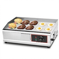 Plaque de cuisson électrique commerciale Teppanyaki – Équipement multifonctionnel pour la restauration rapide, idéal pour les crêpes fourrées aux œufs, le riz frit et les grillades