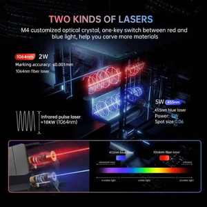 <span class=keywords><strong>MAX</strong></span> DAJA Mr Carve M4 Macchina per Marcatura Laser su Metallo e Plastica, Mini Incisore e Tagliatrice Laser Fai-da-Te per Legno - Product Image 2