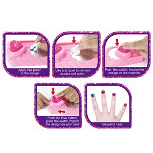 JH Kids-Kit de esmalte de uñas 3 en 1, no tóxico, purpurina, <span class=keywords><strong>para</strong></span> salón de belleza, regalo de <span class=keywords><strong>cumpleaños</strong></span> - Product Image 5