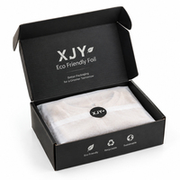 Boîte d'expédition en carton ondulé XJY écologique avec logo en feuille et UV noir, pour robes/chaussures