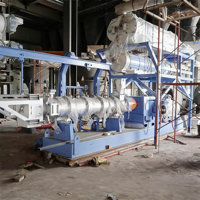Nouvelle ligne de production d'extrudeuse flottante à double vis simple pour aliments de volaille, poulet et poisson, capacité de 500 kg/heure, haute sécurité