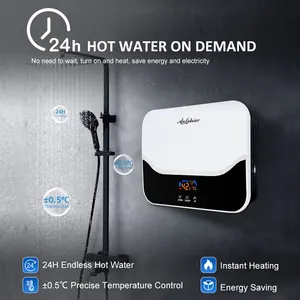 Умный домашний светодиодный цифровой электрический кухонный горячий Мгновенный водонагреватель