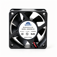 Ventilateur de refroidissement DC sans balais 60x60x25mm 6025 12V 24V, ventilateur axial haute vitesse pour le refroidissement des imprimantes 3D