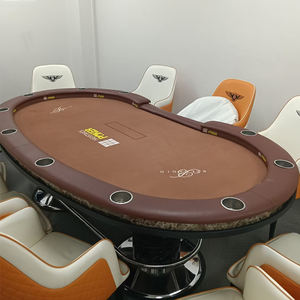 Table de <span class=keywords><strong>poker</strong></span> personnalisée professionnelle pour 10 joueurs, tables de <span class=keywords><strong>poker</strong></span> de casino Texas avec éclairage LED, fournisseur unique de luxe - Product Image 4