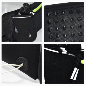 Nouvelle ceinture <span class=keywords><strong>de</strong></span> sport pour homme, sac banane <span class=keywords><strong>de</strong></span> course, sac <span class=keywords><strong>de</strong></span> taille d'hydratation bleu, sacoche pour bouteille d'eau avec logo vert - Product Image 6