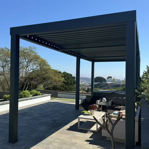 <span class=keywords><strong>Pergola</strong></span> <span class=keywords><strong>en</strong></span> <span class=keywords><strong>aluminium</strong></span> imperméable Maplemiles au <span class=keywords><strong>prix</strong></span> d'usine pour jardin extérieur, cadre enduit <span class=keywords><strong>de</strong></span> poudre, pavillon - Product Image 4