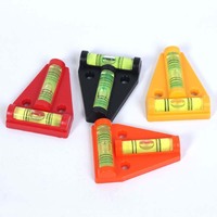Mini niveau à bulle horizontal en plastique à double fonction, instrument de mesure, niveau triangulaire, niveau à bulle en T