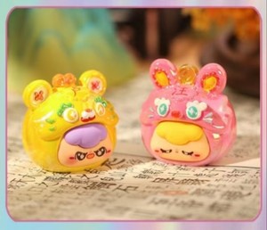 ราศีหัวใหญ่ของทารกร้อยนามสกุลครอบครัวพีวีซีชุบไฟฟ้ากล่องตาบอดเครื่องประดับน่ารักทำด้วยมือ - Product Image 4