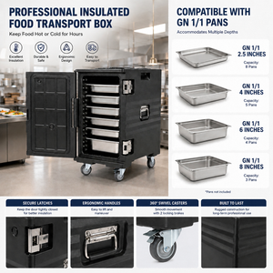 Contenedor Térmico para Alimentos, para Transporte de Comida en Hoteles, Restaurantes, Cocinas y Empresas de Catering - Product Image 1