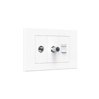 Hochspannungs-250-V-Wechselstrom-Steckdose aus Kunststoff mit Typ C/USB-Anschluss Schnell ladegerät ET1-und ET2-Buchse Italienischer Standard 80*120mm