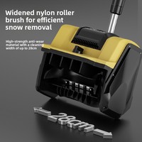 Souffleuse à neige électrique au lithium-ion, type poussé, compacte, 350 W, pour l'utilisation sur les routes scolaires, avec chargeur de batterie inclus