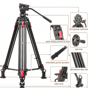 Profesional al aire libre de los ciervos de alta resistencia arma de tiro soporte del trípode de caza de aluminio - Product Image 2