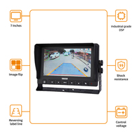 Écran hd de 7 pouces, affichage numérique de brochures lcd, moniteur de voiture haute définition pour système de suivi et de surveillance des véhicules