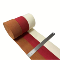 Bande élastique en polyester sergé diagonal, ceinture élastique, sangle élastique personnalisée, accessoires de tissu pour vêtements en gros
