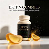 Gummies à la biotine en marque privée, OEM ODM en gros, formule et emballage personnalisés, fabricant de compléments alimentaires en gummies pour adultes