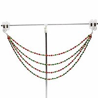 Chaîne de perles en plastique transparente Junge APLC20, décorations suspendues pour sapin de Noël, pendentif de décoration intérieure