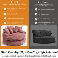 Produits Garantis Alibaba Coastal Roll-Up Inflatable Sectional Sofa Contemporary Apartment Living Room Mall Furniture Sponge