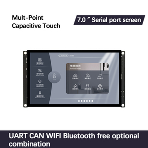 Sanyi 7 inch rtos thông minh UART 2 nối tiếp cảm ứng IPS LCD HMI 800x480 hỗ trợ RTC MP4 MP3 RS485 có thể modbus RTP CTP 21 IO cổng - Product Image 3